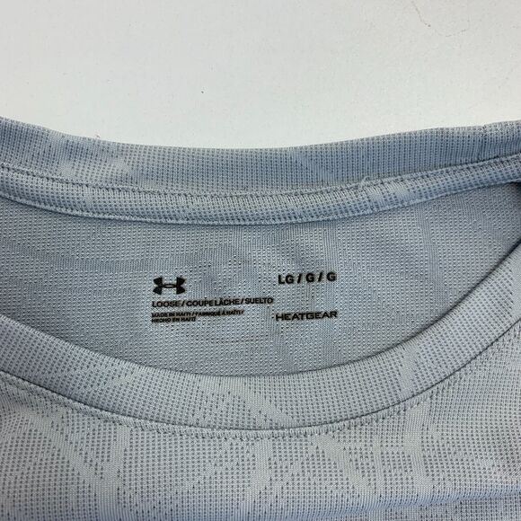 Under Armour Tech Defense Jacquard Shirt Womens L Large Ash Gray Athletic Tee - Picture 5 of 9